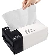 SUNLAND Disposable Face Towels,Soft Cotton Dry Wipes,100% Lint Free Cotton Face Tissues, Extra Th...