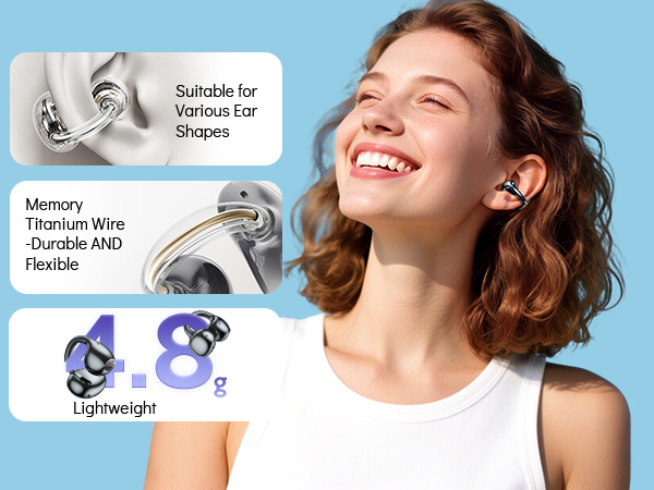 Sport Clip Headphones Clip On Earbuds
