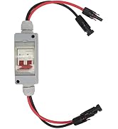 Focket 32A 500V PV DC Disconnect Switch, MCB 2P Solar Current Sink Load Switching Air Miniature C...