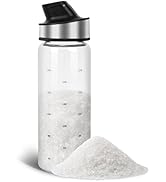 Loscarol Sugar Dispenser with Pour Spout, Glass Sugar Shaker Jar Weighted Pourer for Coffee Bar,T...