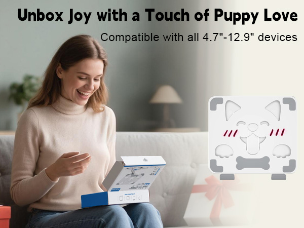 tablet-stand-compatible-ergonomic-stand-portable-adjustable-foldable-cute-dog-design