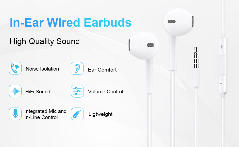 Earbuds wired Wired earbuds Earphones wired Wired earphones Headphones wired Wired headphones