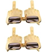 2Pcs Tricky Middles Finger Sunglasses, Creative Middle Finger Flip Off Hand Shape Finger Silly Fu...