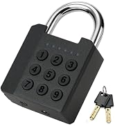 DELSWIN Combination Lock with Backup Keys, 6-Digit Code Heavy Duty IP65 Waterproof Gym Locker Loc...