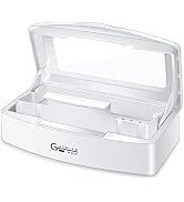 Gusnilo Sanitizing Tray - Disinfectant Container Nail Tool Sterilizer Box Plastic Sanitizing Box ...