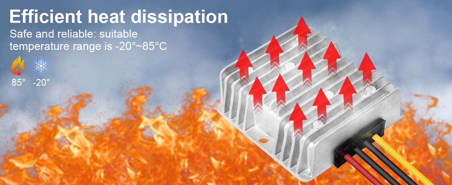 48V to 12V Step Down Regulator for Golf Club Car Truck Vehicle Strip Light