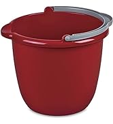 JOEY'Z 10QT (9.5L) Heavy Duty Sturdy Spout Pail Bucket with Durable Grip Handle for Cleaning, Mop...