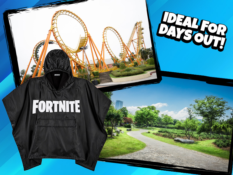 FORTNITE Raincoat for Kids Teenagers Waterproof