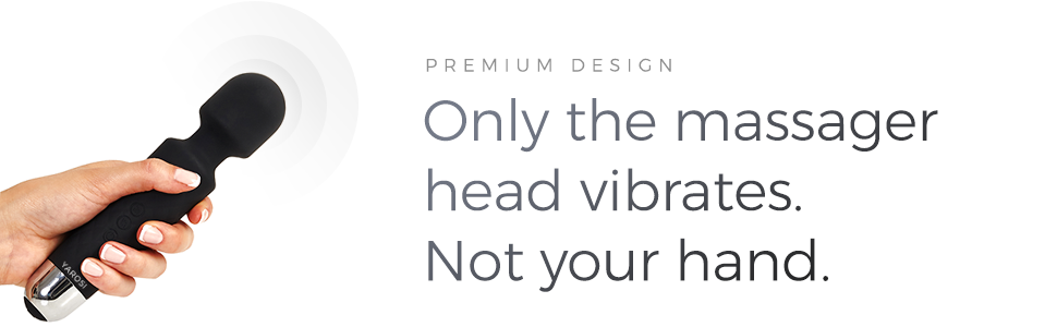good vibrations patented design only the wand head vibrates not your hand handheld massager great