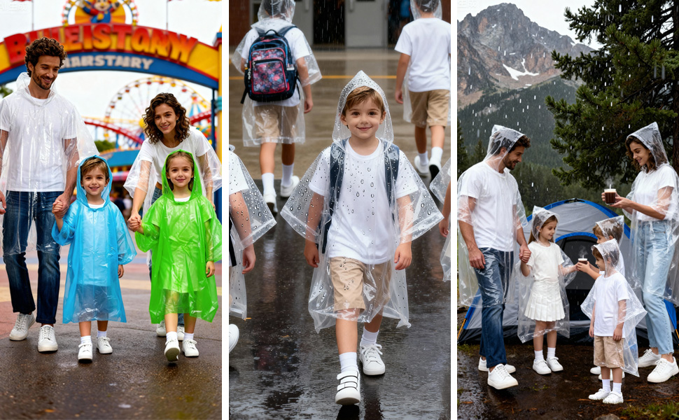 ponchos family pack