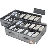 PENGLONG Adjustable Shoe Organizer for Closet, Wardrobe Clothes Organizer, Space Saving Shoe Bin,...