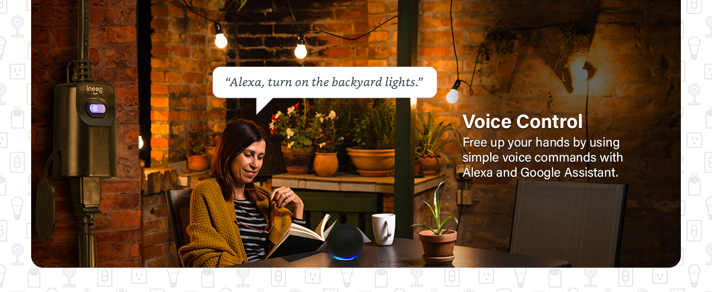 Geeni Smart Outdoor Plug-Voice Contral