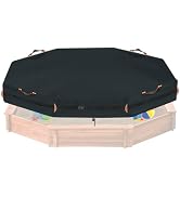 Sandbox Cover,600D Waterproof Oxford Fabric with Two Reflective Carrying Handles and a Loop of 7 ...