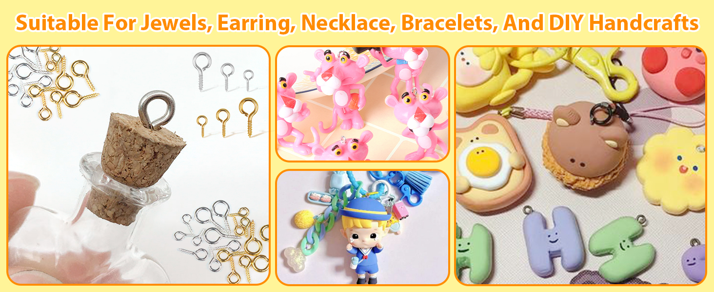 Small Screw Eye Pins