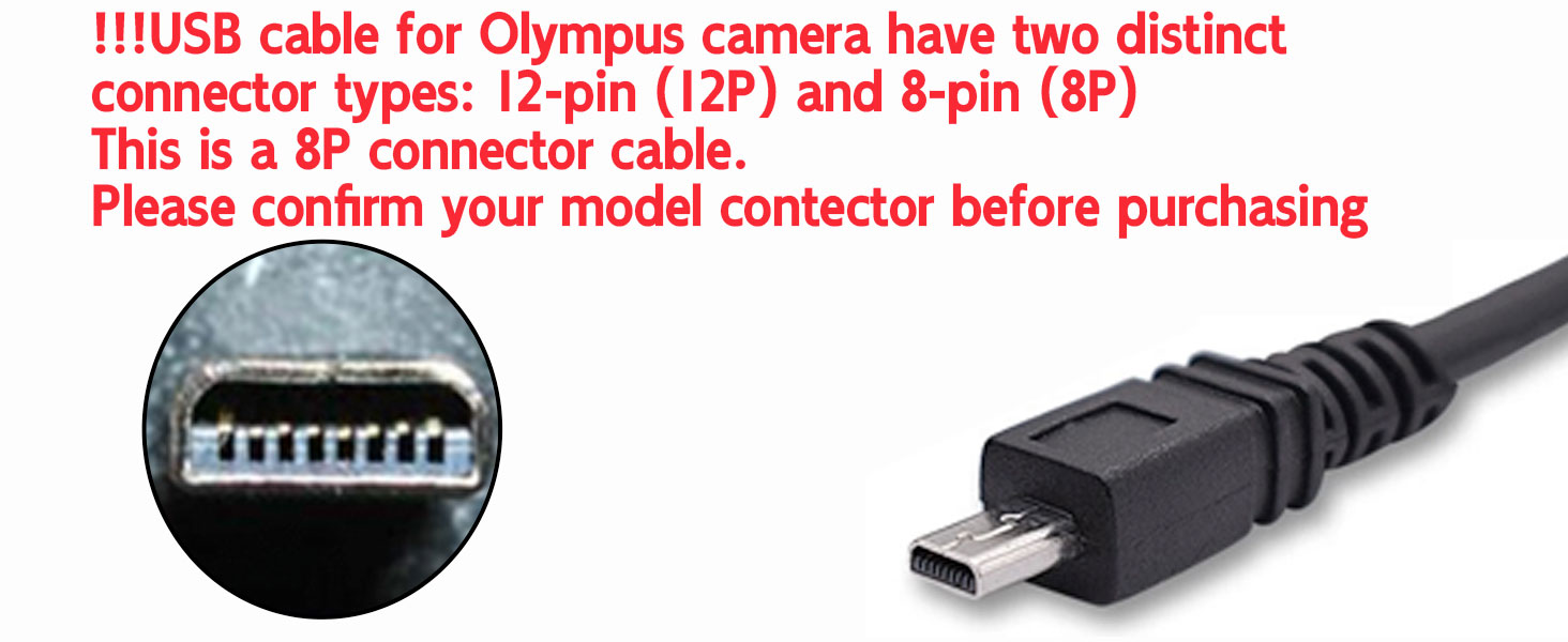 USB Cable works as a replacement for Olympus Camera Charger CB-USB7
