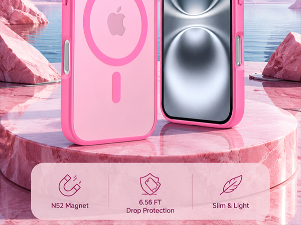 iphone 16 phone case hote pink