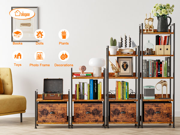 Furologee Book Shelf for living room