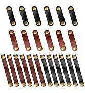 Viaky 24-Pack Leather Cord Organizer Cable Straps, Portable Headphone Usb Cables Keeper Managemen...