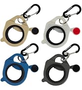 CANAANIN Zip Tie Holder Cable Tie Holder Colored Upgraded Carabiner Keychain Clip (Colored, 4 Piece)