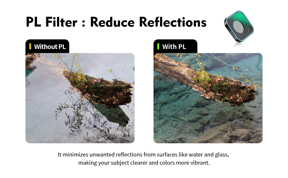 CPL FILTER FOR GOPRO hero 9/10/11/12/13 black