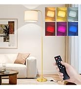 Beanliss Remote Floor Lamp for Living Room and Bedroom - Modern RGB Standing Lamps Tall with Led ...
