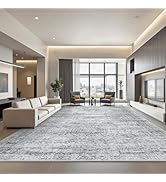 Restydon 8x10 Area Rugs for Living Room, Non-Slip Backing Large Washable Rug for Nursery Room, Vi...