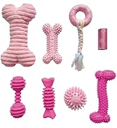 PetLike 8PCS Puppy Teething Toys Set - Interactive Dog Chew Toys with Ball & Cotton Ropes Safe & ...