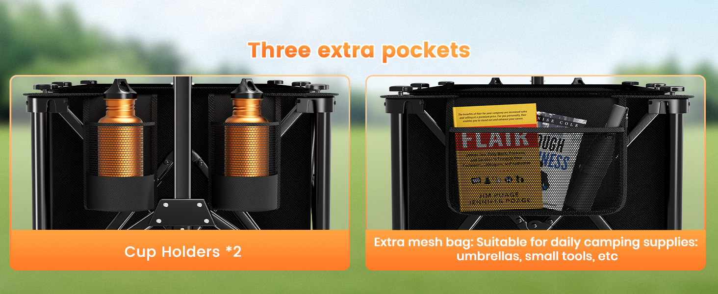 Extra net pockets