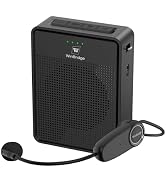 Voice Amplifier Wireless Microphone Headset, Original Sound Ultra Portable Microphone and Speaker...