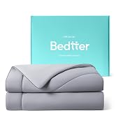 Bedtter Luxe Cooling Comforter Twin/Twin XL, Cooling Blanket for Hot Sleepers, Q-Max>0.46 Sorona...