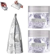Reusable Aluminum Foil Storage Bags, 30 Count - Thick, Leak-Proof Stand-Up Bags with Resealable Z...