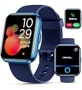 Smartwatch for Women/Men, Compatible with Android & iPhone, 1.8'' Fitness Tracker Watch with Alex...
