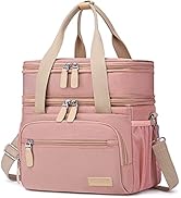 Weitars Lunch Bag for Women, Loncheras Para Mujer, Leakproof Insulated Large Lunchbox Dual Compar...