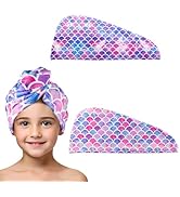 MADHOLLY Microfiber Hair Towel for Kids Gift - Soft Super Absorbent Rapid Drying Hair Towel Wrap ...