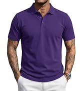 MAGNIVIT Mens Polo Shirts UPF 80+ UV Golf Shirts Moisture Wicking Short Sleeve Quick Dry 3 Button...