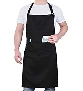Will Well Chef Apron for Men and Women Professional for Cooking With Pockets - Adjustable - Bib A...