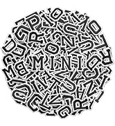 0.7" Iron on Letters Patches for Fabric, Clothing, Hats, Tote Bags, Black | Mini Letters Patches ...