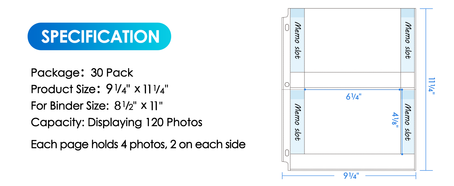 photo sleeves 4x6-2 pocket-2