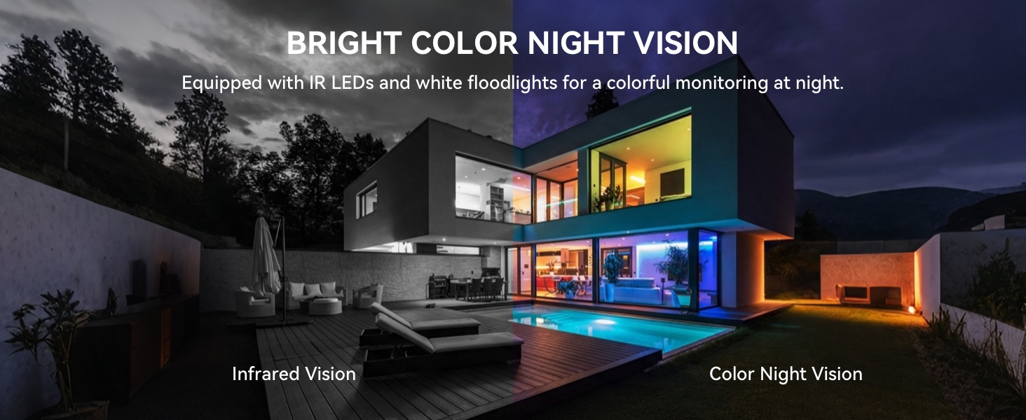 YI outdoor camera 360° PTZ FULL COLOR NIGHT 2K