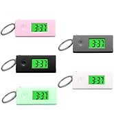 Mikikit Keychain Digital Watch, 5pcs Keychain Watch Outdoor Luminous Digital Watch Pendant Keyrin...