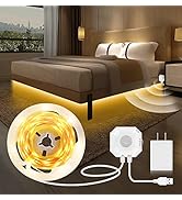 MATICOD Motion Sensor Light Indoor Under Bed Lights Under Cabinet Lights, Motion Activated Led Li...