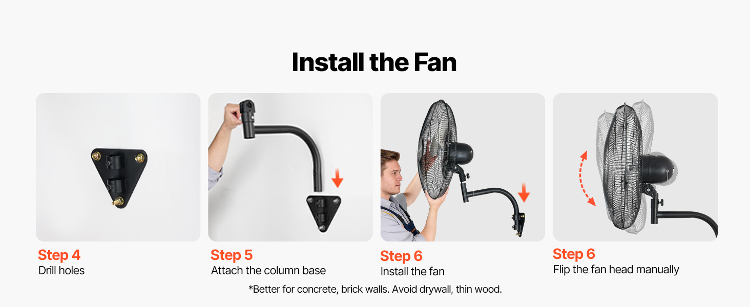 wall mounted fan