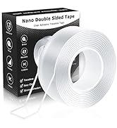 MS WGO Double Sided Tape-Heavy Duty Mounting Tape 1.18in x 9.85ft Removable Double Sided Mounting...