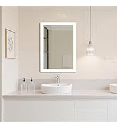 Ruomeng Rectangular Wall Mirror 24" x 36" for Bathroom, Bedroom, Entryway, Living Room, White
