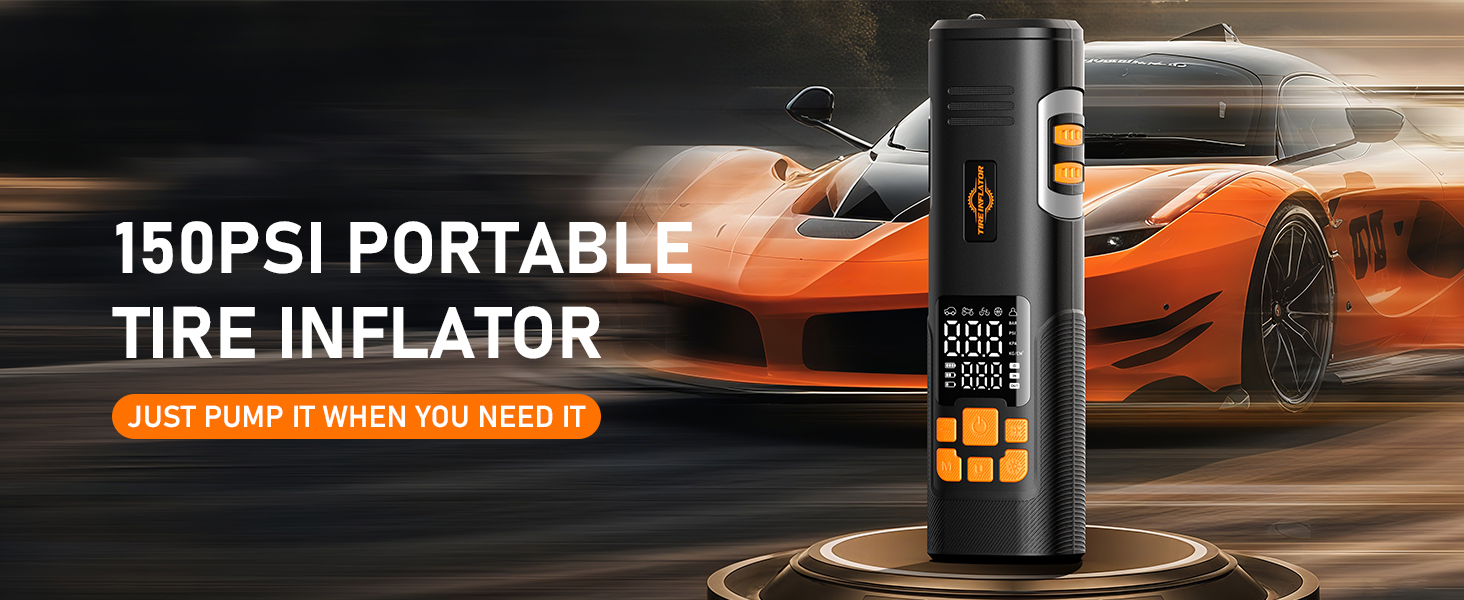 150PSI PORTABLE TIRE INFLATOR