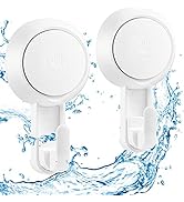 LUXEAR Suction Hooks Powerful Vacuum Suction Cup Hooks- Heavy Duty Shower Hooks Waterproof Suctio...