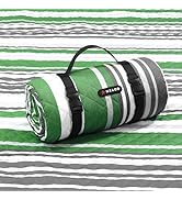 HX&OD Large Picnic Blanket Outdoor 80”x60” Waterproof Picnic Mat Foldable 3-Layer Camping Blanket...
