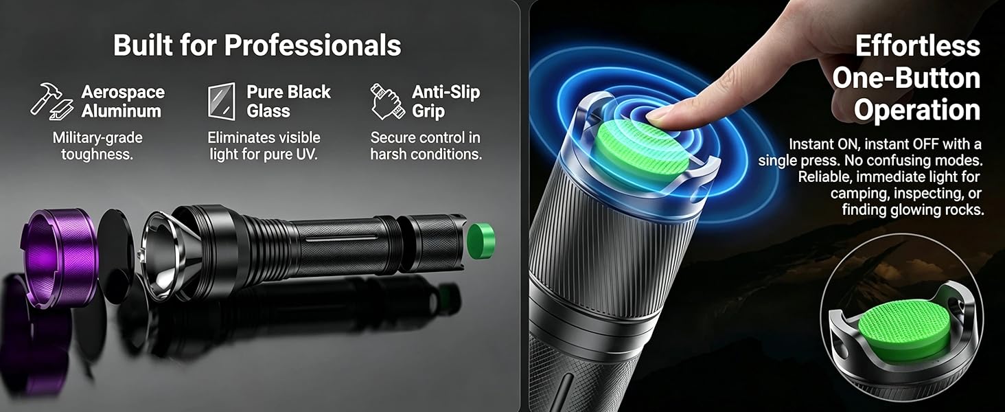 365nm uv flashlight