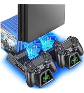 OIVO PS4 Stand for PlayStation 4 Accessory Kits, Cooling Fan Station for PS4 Slim/Pro/PlayStation...
