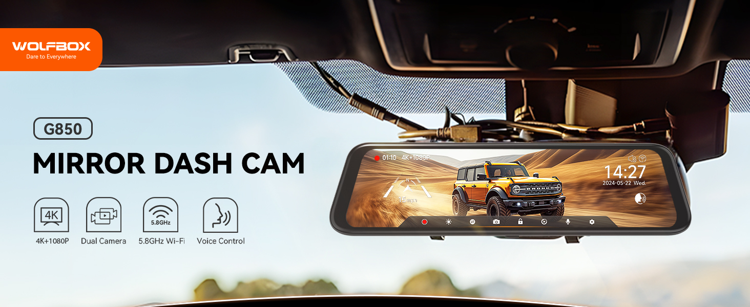 rear view camera rear view mirror camera mirror dash cam